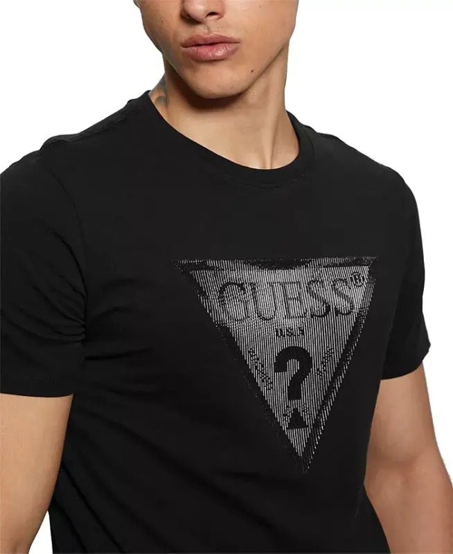 Men's Eco Triangle Crewneck Tee-Jet Black - 6