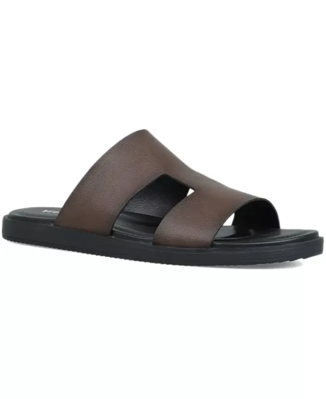 Men's Edgarr Slide Sandals, Exclusively at Modazone-Classic Brown - ALFANI