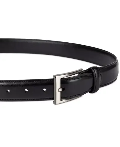 Men's Edge Stitched Belt, Created for Modazone-Black - 4