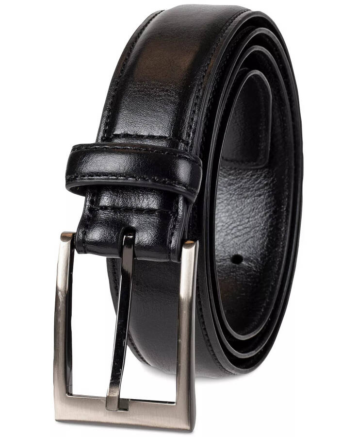 Men's Edge Stitched Belt, Created for Modazone Black - 2