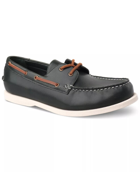 Men's Elliot Boat Shoes, Created for Modazone Dark Green - 4