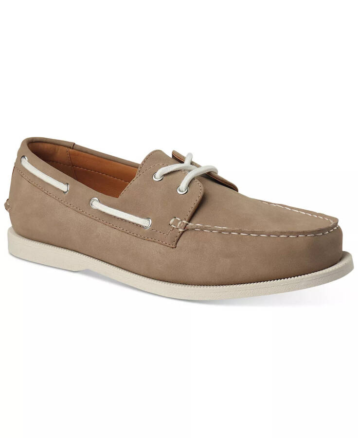 Men's Elliot Boat Shoes, Created for Modazone Taupe - 4