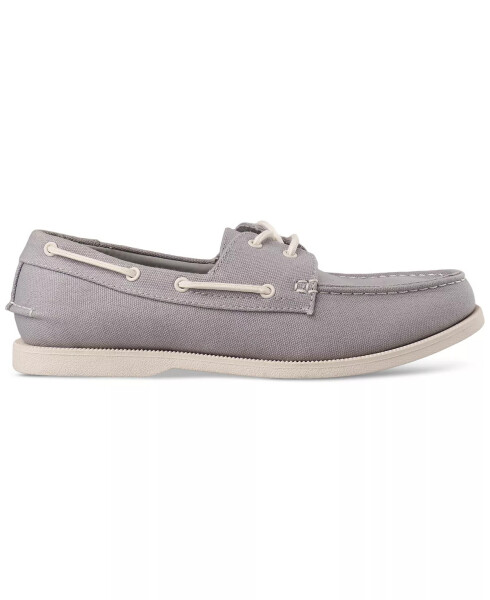 Men's Elliot Lace-Up Boat Shoes, Created for Modazone - Grey - 7