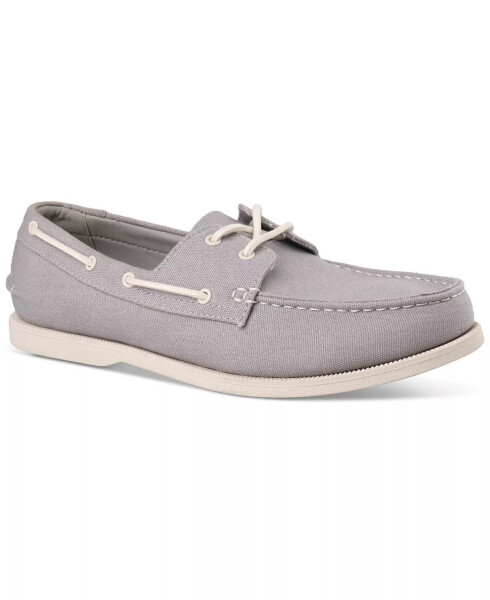 Men's Elliot Lace-Up Boat Shoes, Created for Modazone - Grey - 1