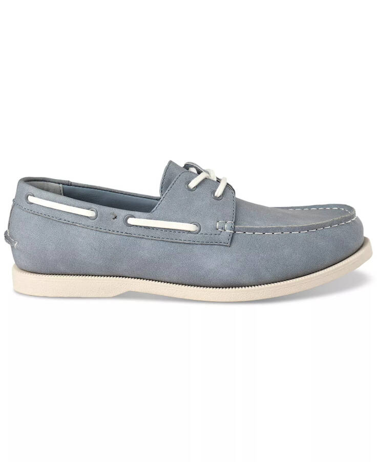 Men's Elliot Lace-Up Boat Shoes, Created for Modazone Light Blue - 5