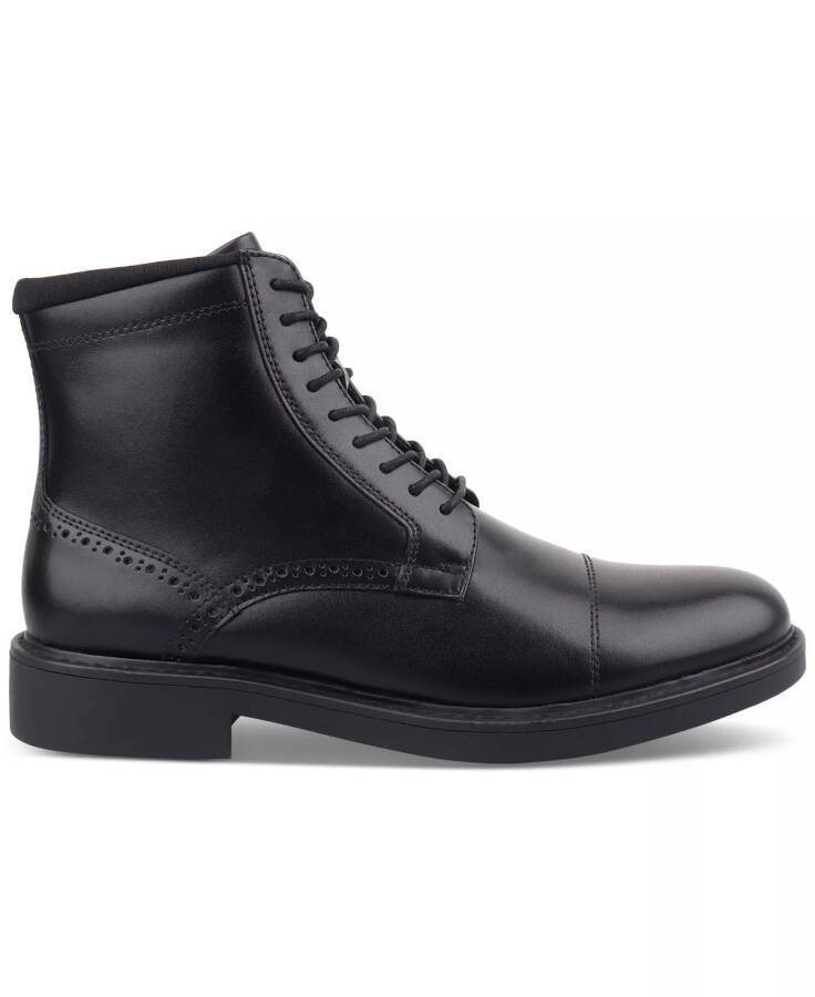 Men's Elroy Lace-Up Cap-Toe Boots, Created for Modazone Black - 2