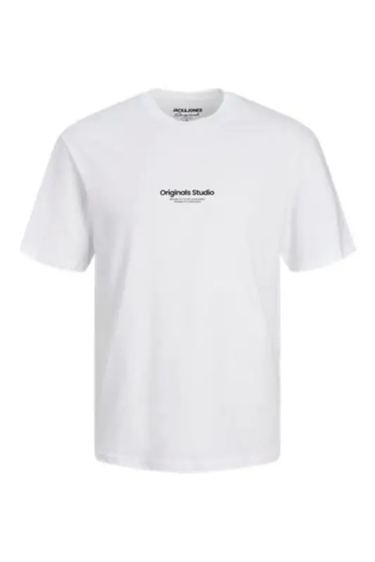 Men's Embossed Logo Printed T-shirt - Vesterbro-Bright White - 2