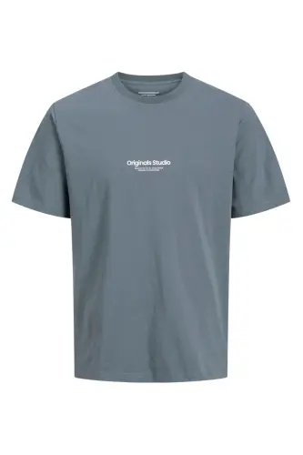 Men's Embossed Logo Printed T-Shirt - Vesterbro-Stormy Weather - 7