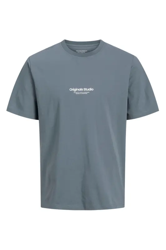 Men's Embossed Logo Printed T-Shirt - Vesterbro-Stormy Weather - 7