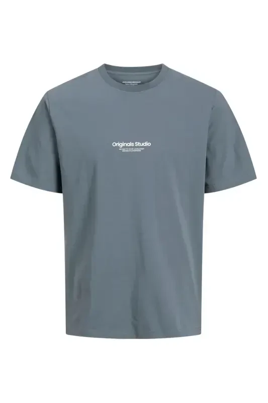 Men's Embossed Logo Printed T-Shirt - Vesterbro-Stormy Weather - 7