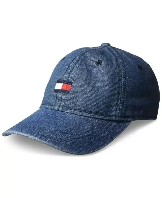 Men's Embroidered Ardin Cap - Rinse Denim - 1