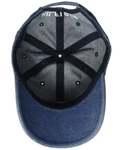 Men's Embroidered Ardin Cap - Rinse Denim - 3