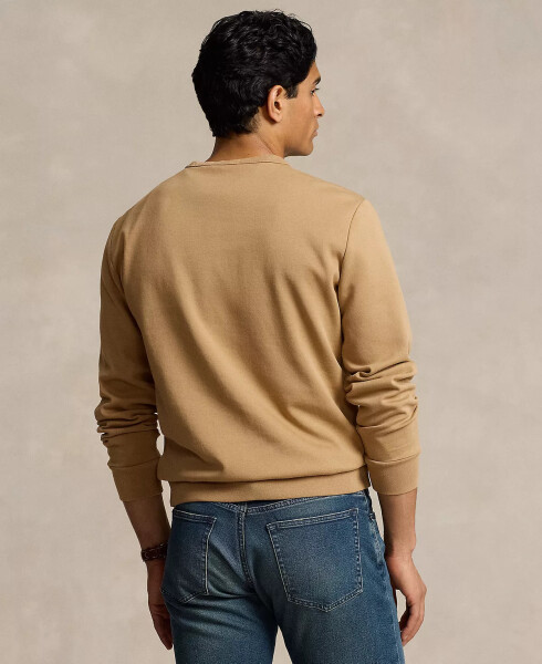 Men's Embroidered-Logo Double-Knit Sweatshirt Camel - 2