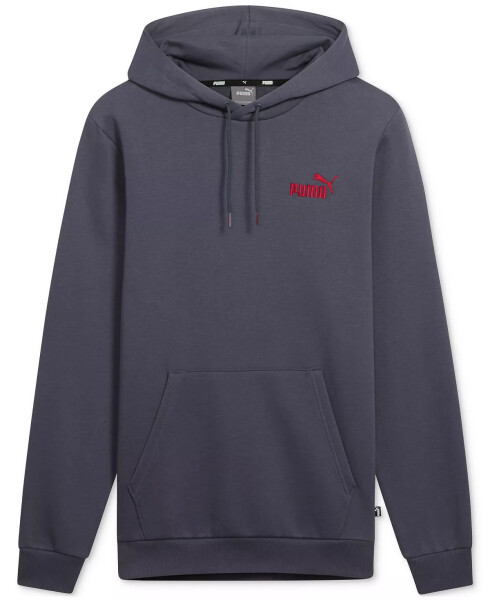 Men's Embroidered Logo Fleece Hoodie Galactic Gray - 4