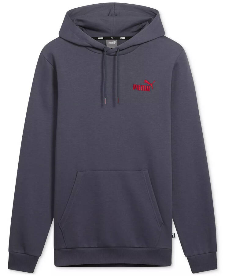 Men's Embroidered Logo Fleece Hoodie Galactic Gray - 4