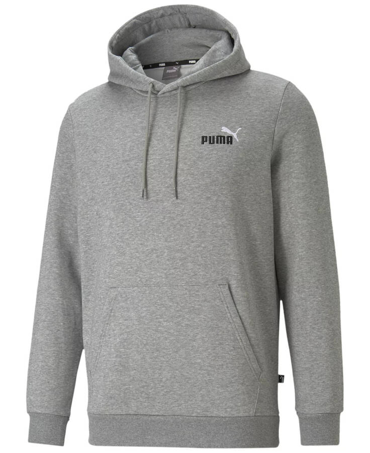 Men's Embroidered Logo Fleece Hoodie Medium Grey Heather - 4