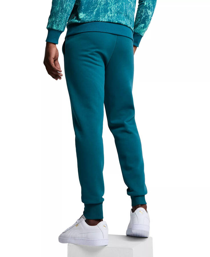 Men's Embroidered Logo Fleece Jogger Sweatpants Cold Green - 2