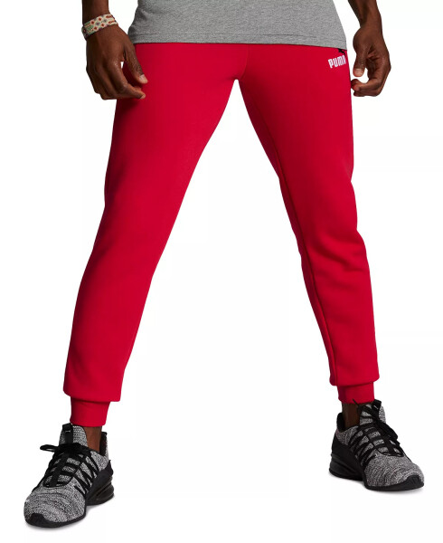 Men's Embroidered Logo Fleece Jogger Sweatpants High Risk Red - 1