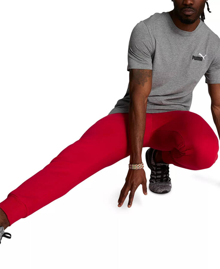 Men's Embroidered Logo Fleece Jogger Sweatpants High Risk Red - 3