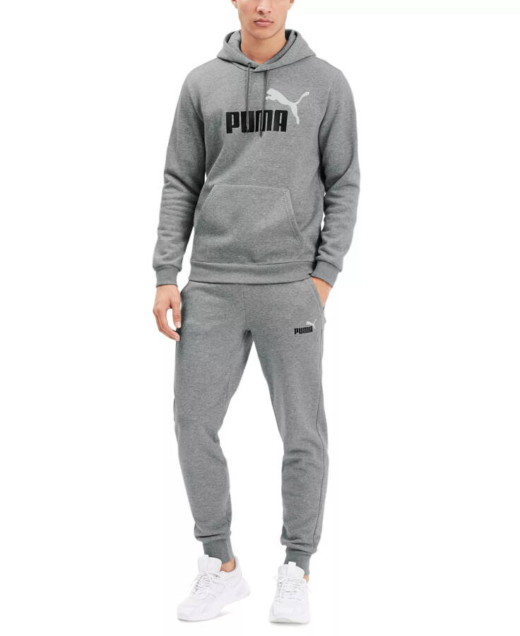 Men's Embroidered Logo Fleece Jogger Sweatpants Medium Grey Heather - 3