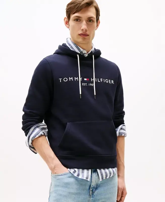 Men's Embroidered Logo Hoodie - TOMMY HILFIGER