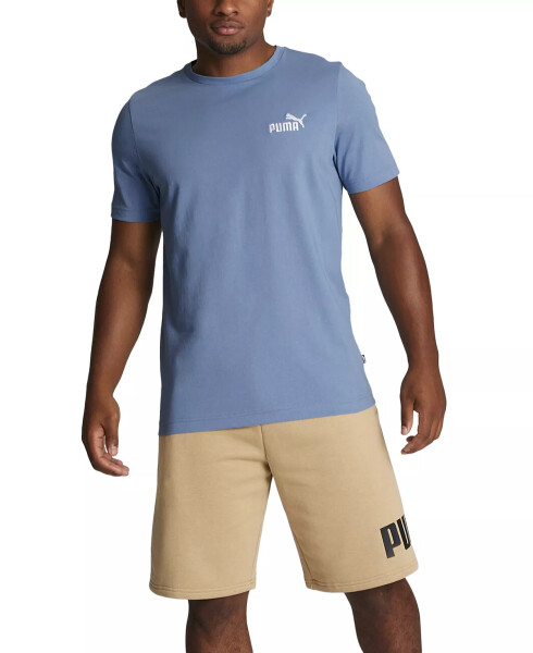 Men's Embroidered Logo T-Shirt Zen Blue - 3