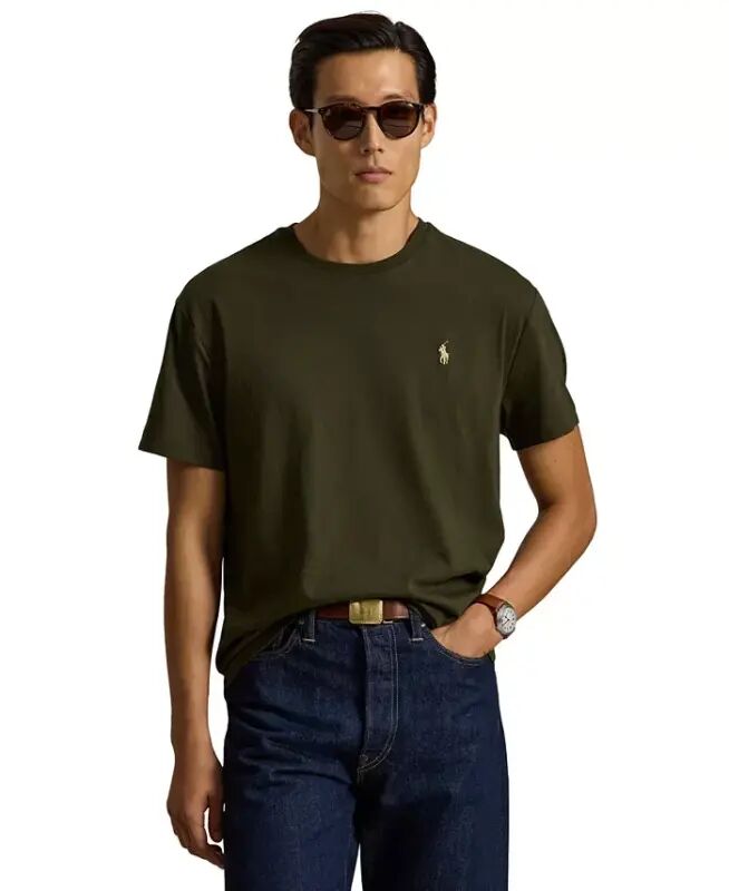 Men's Embroidered Pony Classic-Fit T-Shirt - COMPANY OLIVE/C8526 - Polo Ralph Lauren