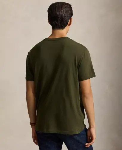 Men's Embroidered Pony Classic-Fit T-Shirt - COMPANY OLIVE/C8526 - 4