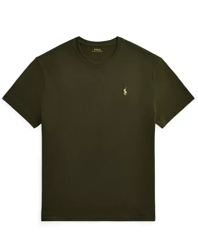 Men's Embroidered Pony Classic-Fit T-Shirt - COMPANY OLIVE/C8526 - 5