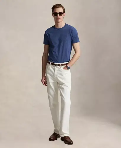 Men's Embroidered Pony Classic-Fit T-Shirt - Derby Blue Heather - POLO RALPH LAUREN (1)