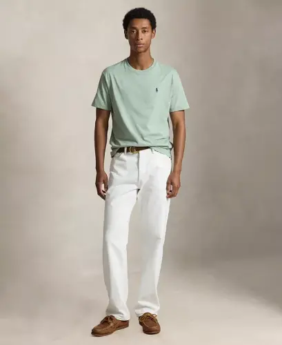 Men's Embroidered Pony Classic-Fit T-Shirt - Light Green - POLO RALPH LAUREN (1)
