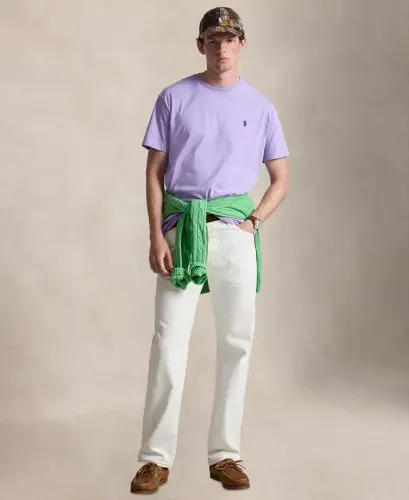 Men's Embroidered Pony Classic-Fit T-Shirt - Powder Purple - POLO RALPH LAUREN (1)