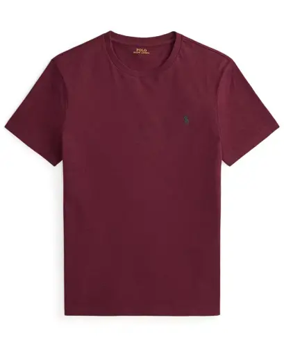 Men's Embroidered Pony Classic-Fit T-Shirt - Spring Wine Heather - 5