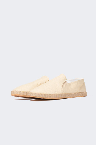 Men's Espadrille Shoes (Beige) - 2