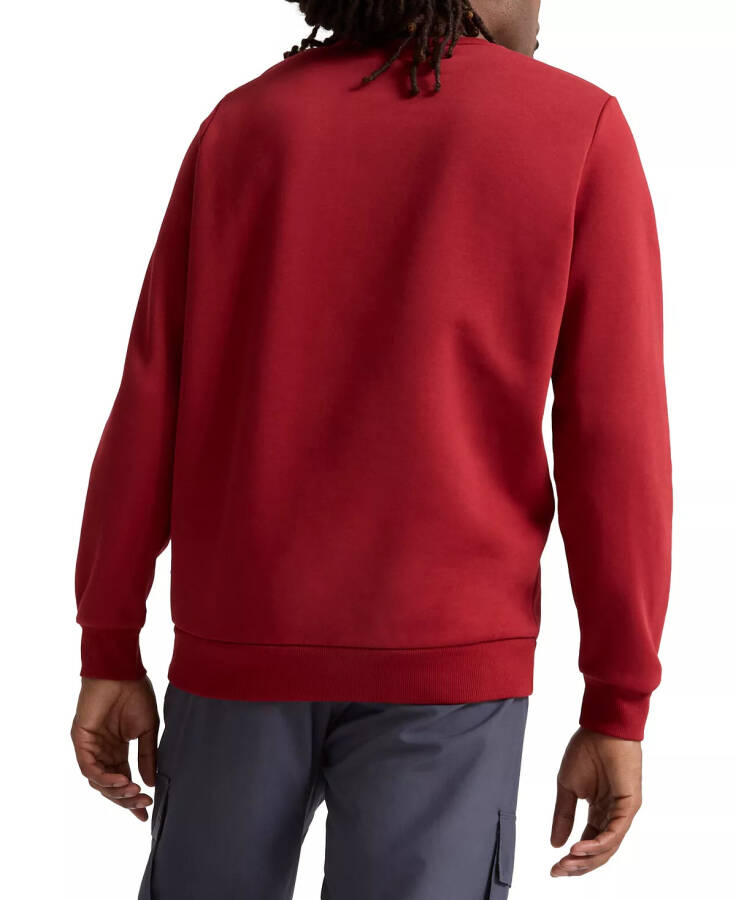 Men's ESS+ Big Logo Crewneck Fleece Sweatshirt Intense Red - 2