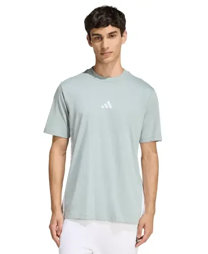 Men's Essential 3-Stripes Single Jersey T-Shirt - Wonder Sage 