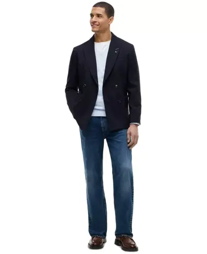 Men's Essential Cotton V-Neck Sweater - Sky Blue Heather - 4