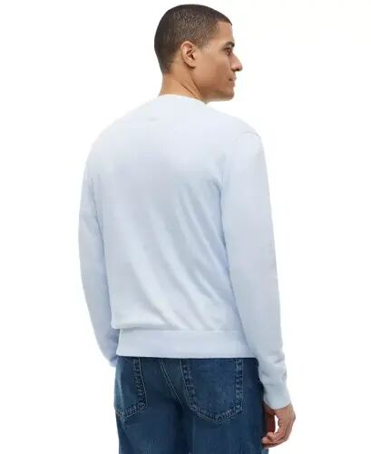 Men's Essential Cotton V-Neck Sweater - Sky Blue Heather - TOMMY HILFIGER (1)