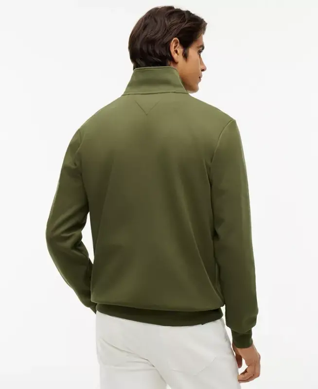 Men's Essential Intechno Knit Regular-Fit Quarter-Zip Sweatshirt - HUNTSMAN GREEN - 3