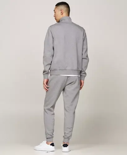 Men's Essential Intechno Knit Regular-Fit Quarter-Zip Sweatshirt - Medium Gray Heather - TOMMY HILFIGER (1)