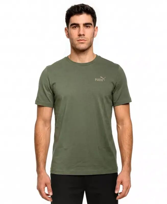 Men's Essential Logo Crewneck T-Shirt - Moss Veil - Puma