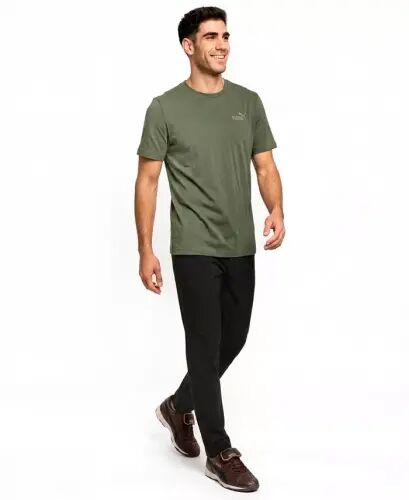 Men's Essential Logo Crewneck T-Shirt - Moss Veil - Puma (1)