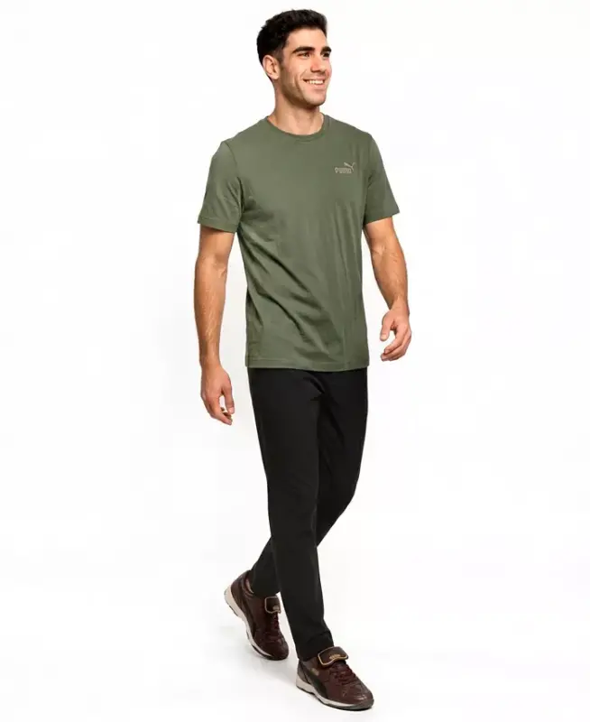 Men's Essential Logo Crewneck T-Shirt - Moss Veil - 2