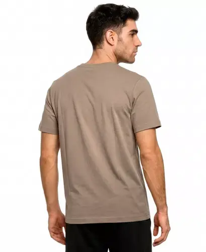 Men's Essential Small Logo Crewneck T-Shirt - Taupe Brown - 3