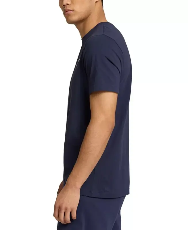 Men's Essential Small Logo T-Shirt-Blue - 2