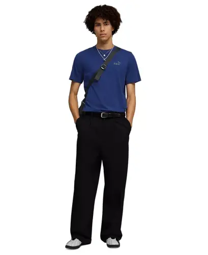 Men's Essential Small Logo T-Shirt - Blue Jewel - PUMA (1)