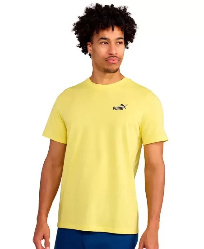 Men's Essential Small Logo T-Shirt - Lemon Meringue - PUMA