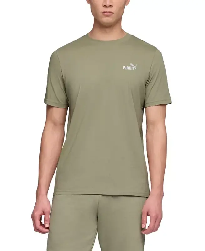Men's Essential Small Logo T-Shirt-Lux Army - 1