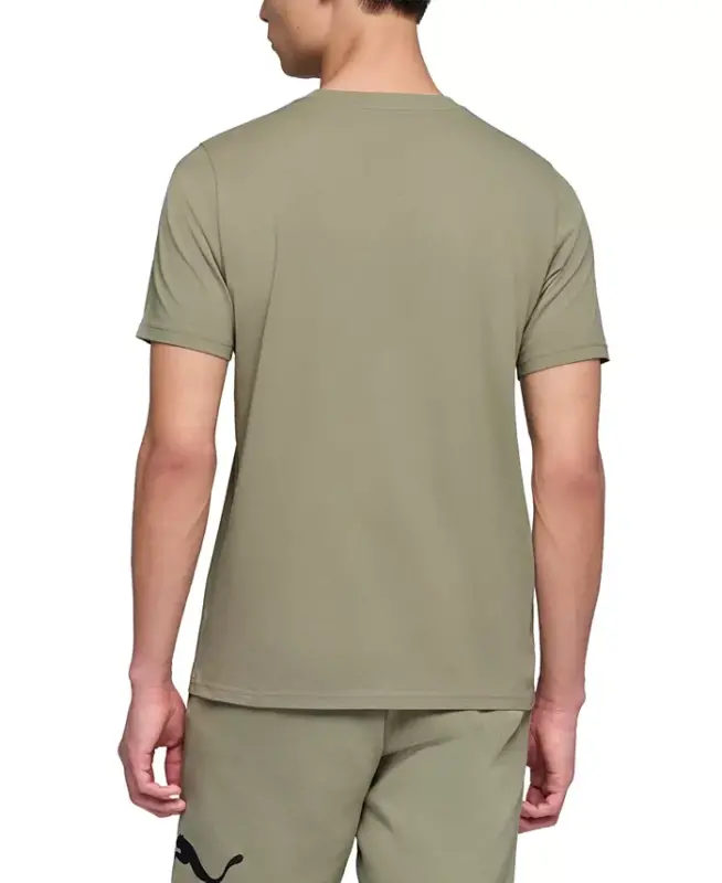 Men's Essential Small Logo T-Shirt-Lux Army - 3