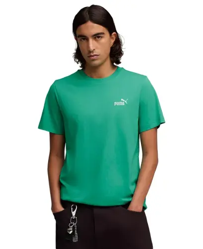 Men's Essential Small Logo T-Shirt - Vibrant Green - 3